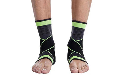 Sports Ankle Brace Support Compression Sleeve for Foot Stabilization-Black