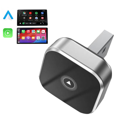 2-in-1 Wireless CarPlay & Android Auto Adapter Plug-and-Play for Cars