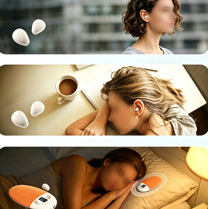 2 in 1 Under Pillow Sleep Speaker Bluetooth Headphones - Orange