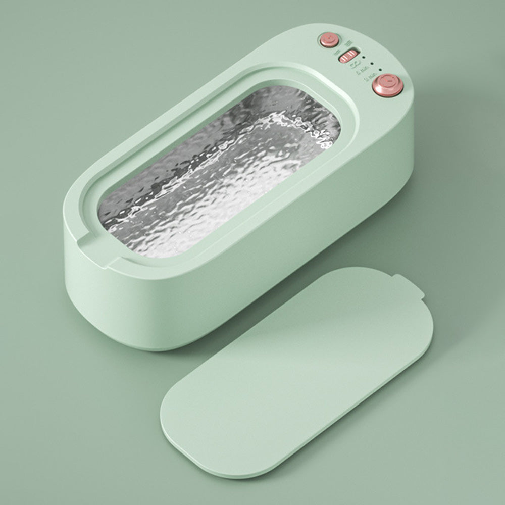 45KHz Ultrasonic Jewelry Cleaning Machine for Jewelry Eyeglasses Rings Green