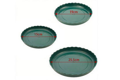 12Pcs Round Plastic Plant Saucers Durable Flower Pot Tray for Indoor Outdoor