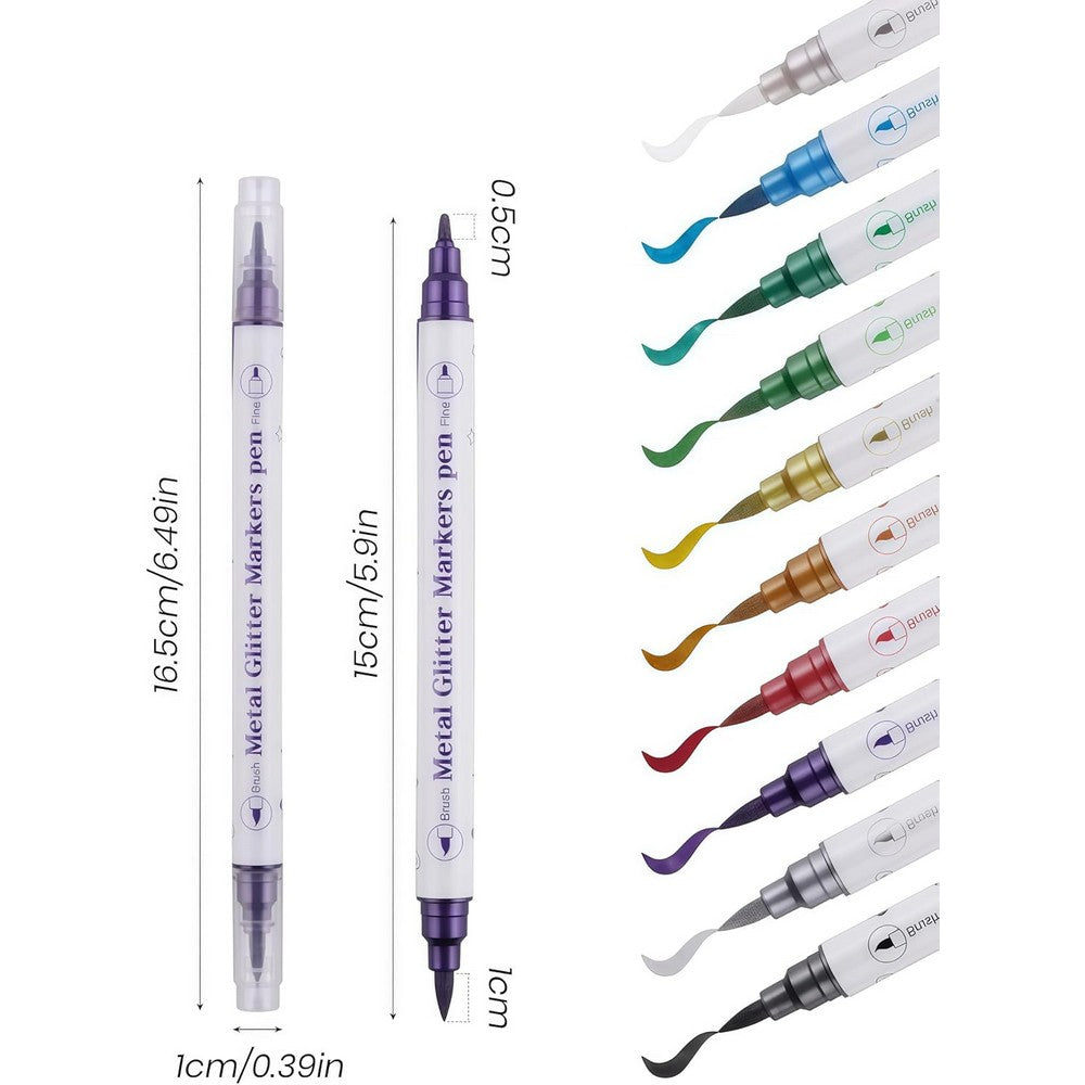 20Pcs Nail Art Pens Set Nail Art Markers for Gel Nails Graffiti Dotting Drawing