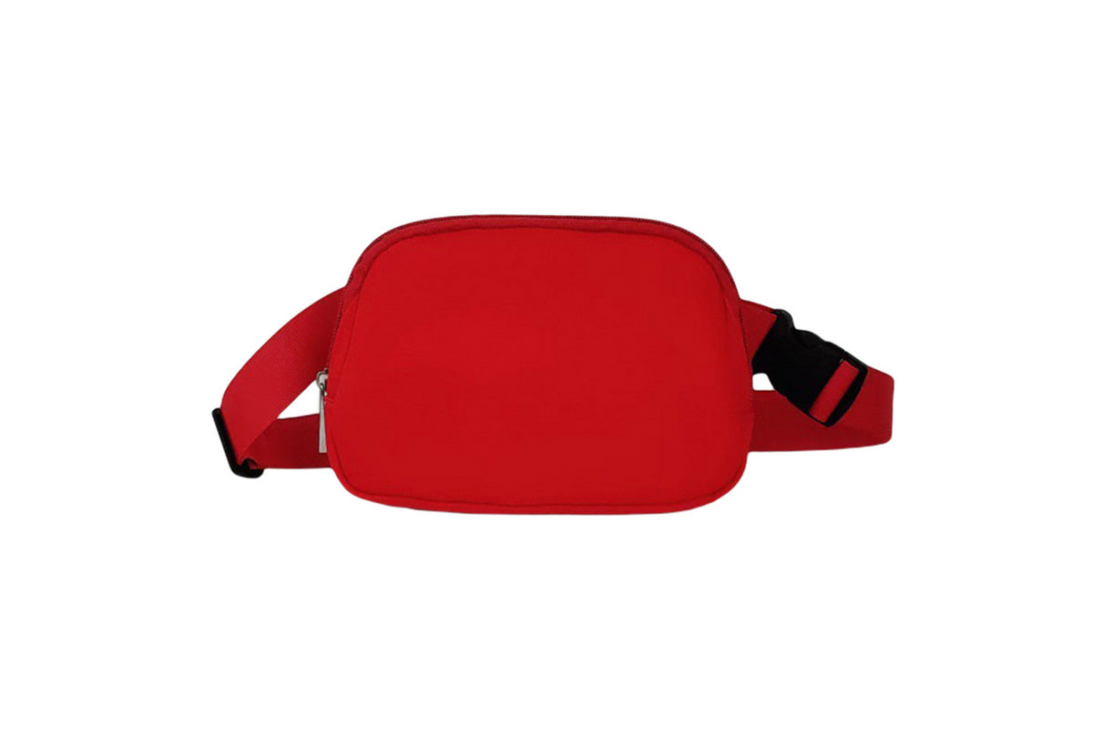 Crossbody Bags Small Waist Pouch Everywhere Belt Bag For Women And Men Waterproof-Red