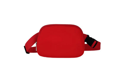 Crossbody Bags Small Waist Pouch Everywhere Belt Bag For Women And Men Waterproof-Red