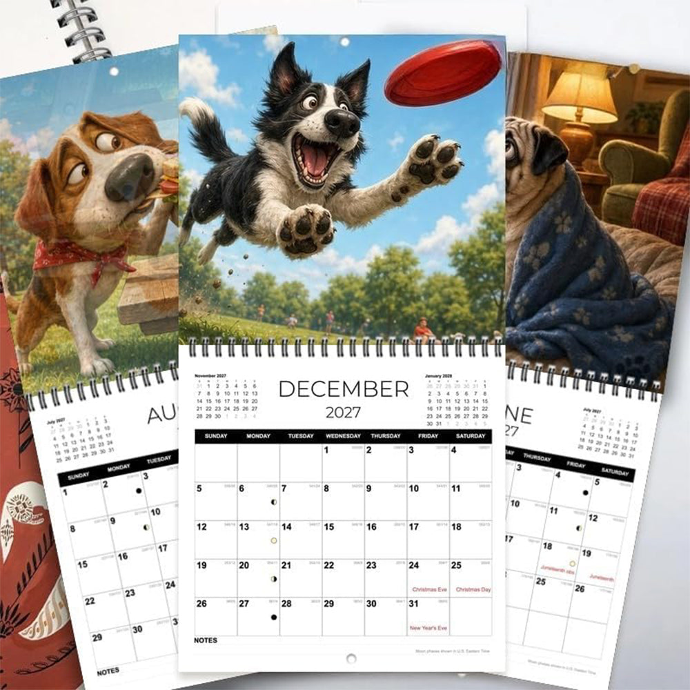 3 Pack 2027 Wall Calendar from January to December Yearly Wall Calendar