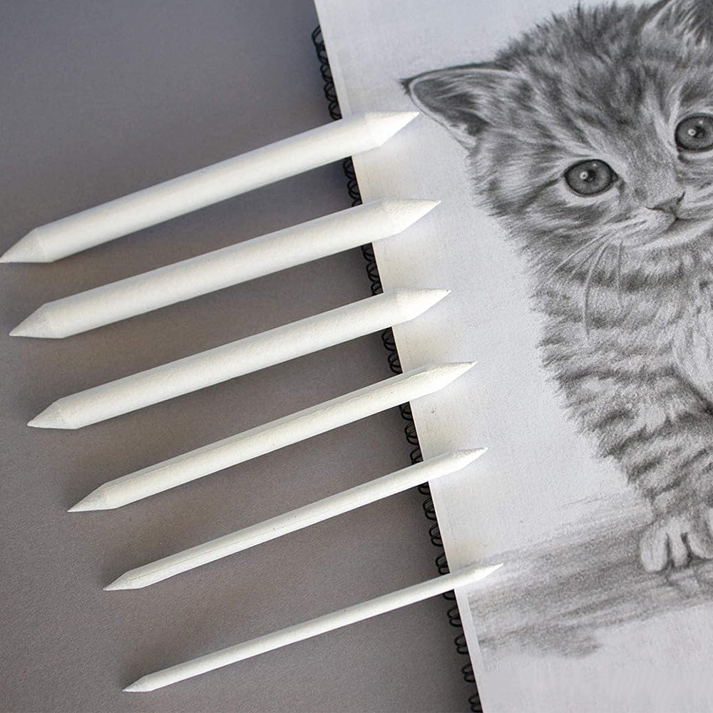9 Piece Paper Blending Stumps and Sandpaper Sketching Art Tool Set