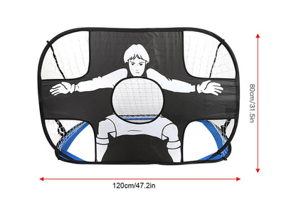 2 in 1 Soccer Pop Up Goal Net Targets Soccer Goal Net Training Football Goal-Soccer Goal