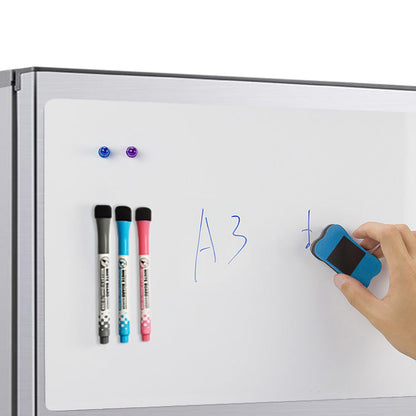 Fridge Whiteboard Set Dry Erase Board with Pen Marker Eraser for Kitchen Home Memo Reminder