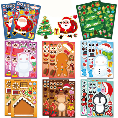 16Pcs Kids Christmas Stickers ¨C DIY Stocking Stuffers Crafts and Christmas Decorations