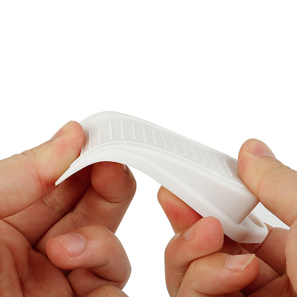 6PCS Door Wedge Stopper Rubber Grip Security Door Stoppers Wall Protector For Home-White