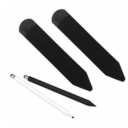 2Pcs Stylus Holder Adhesive Pen Sleeve for Apple Pencil Capacitive Pen-Black
