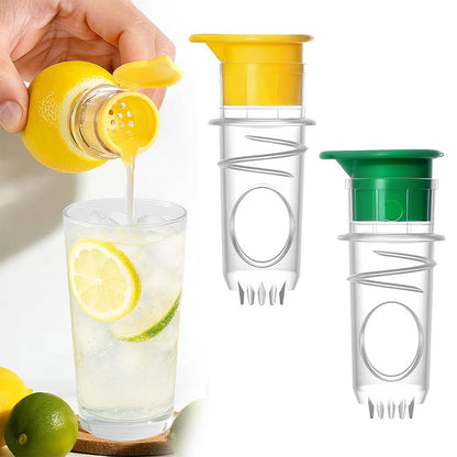 2PCS Portable Lemon Squeezer Screw Top Citrus Juicers for Lemon Lime & Orange