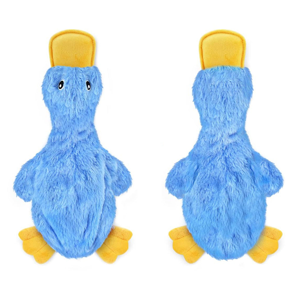Interactive Dog Chew Toy Small Dog Toys Plush Duck Dog Toy-Blue