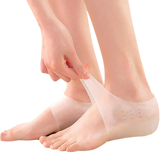 Pair of  Wearable Insoles Unisex Invisible Silicone Height Increase Sleeve for Men Women