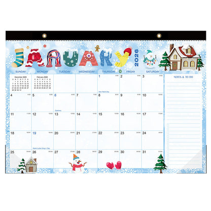 18-Month Desk Calendar (Jan 2026 ¨C June 2027) with Corner Protectors for Office Style 1