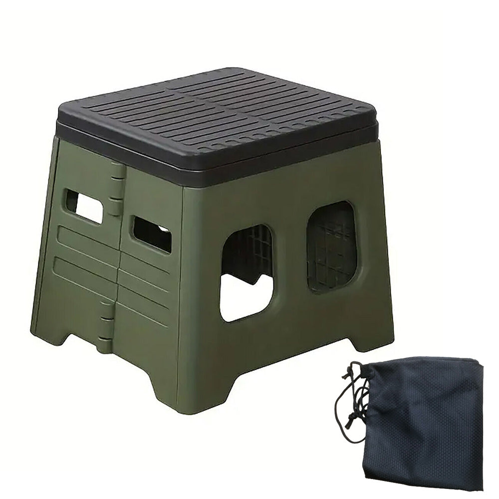 Portable Folding Toilet for Camping and Travel Green