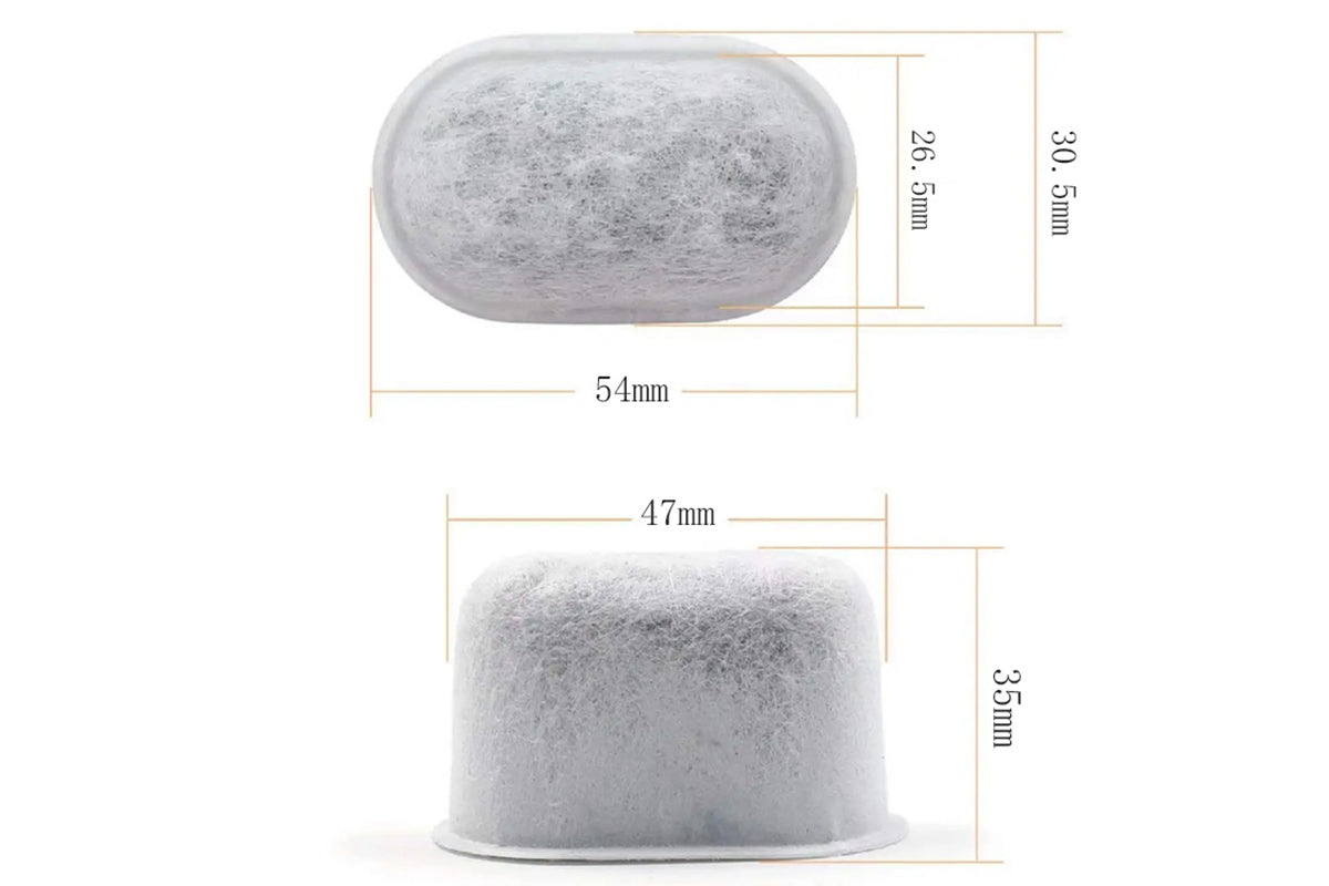 12Pcs Coconut Shell Charcoal Replacement Water Filters for Breville Keurig Espresso Machine