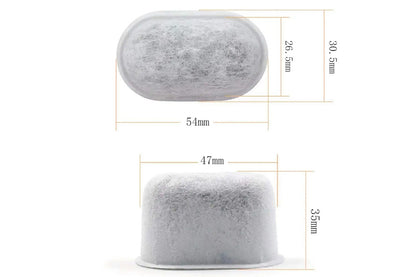 12Pcs Coconut Shell Charcoal Replacement Water Filters for Breville Keurig Espresso Machine