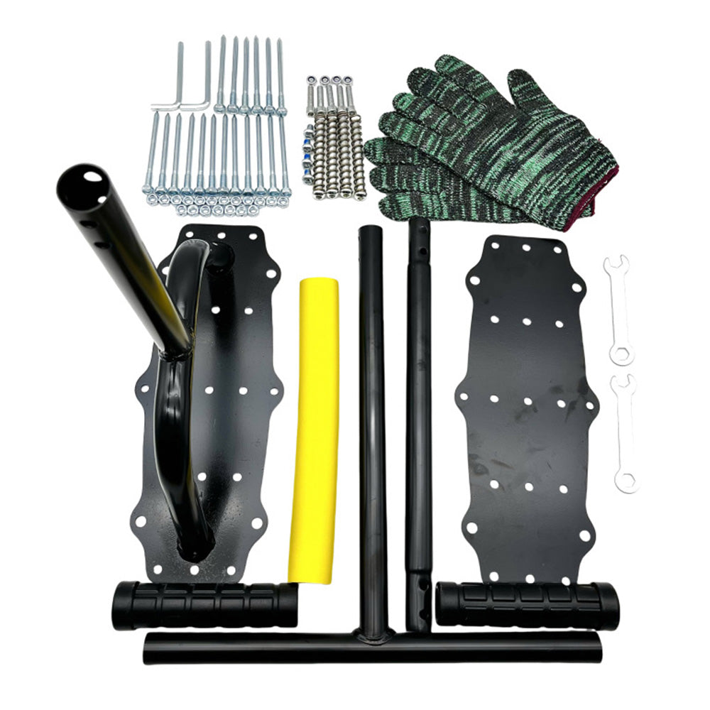Lawn Aerator Tool Manual Dethatcher with 18 Steel Tines for Garden Yard Turf
