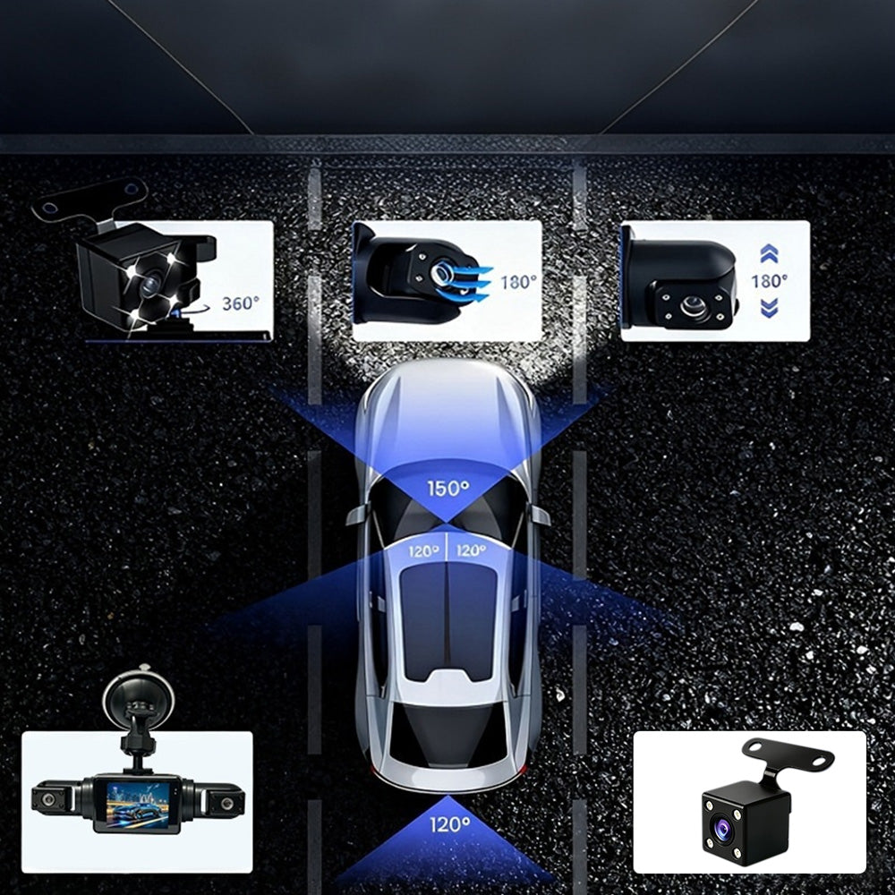 4 Channel Dash Cam with 32GB Memory Card