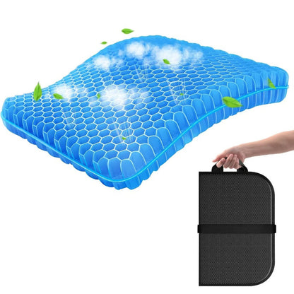 Foldable Seat Cushion TPE Gel Breathable Portable Pad for Office Chair Car Home Outdoor