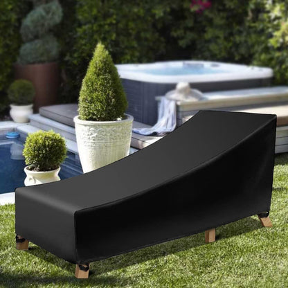 Patio Lounge Chair Cover Outdoor Furniture Protector with Buckles