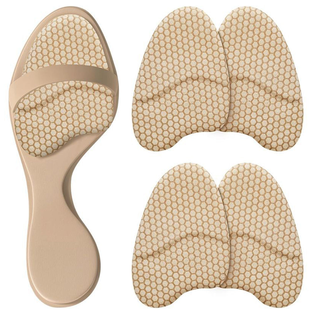 2 Pair of High Heel Comfort Pads Anti Slip Foot Cushion Women Heel Inserts Beige