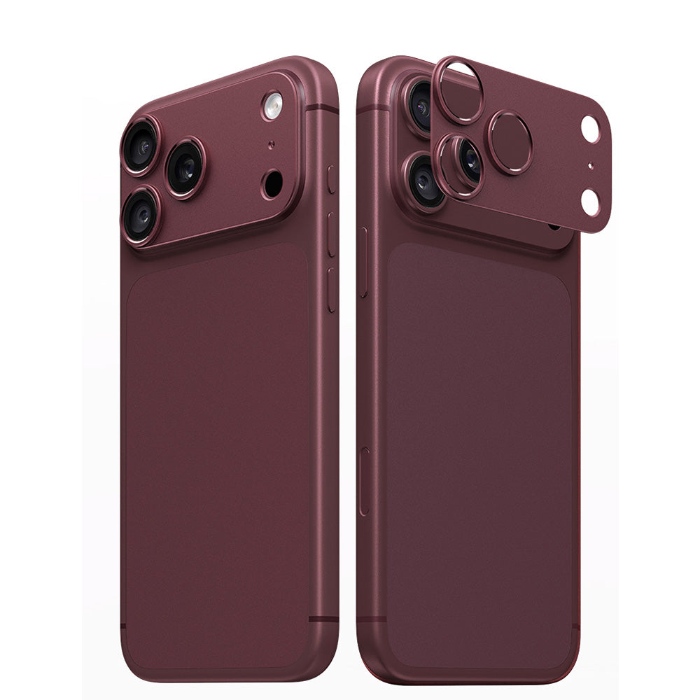 Aluminum Hollow Camera Lens Protector for iPhone 18 Pro - Wine Red