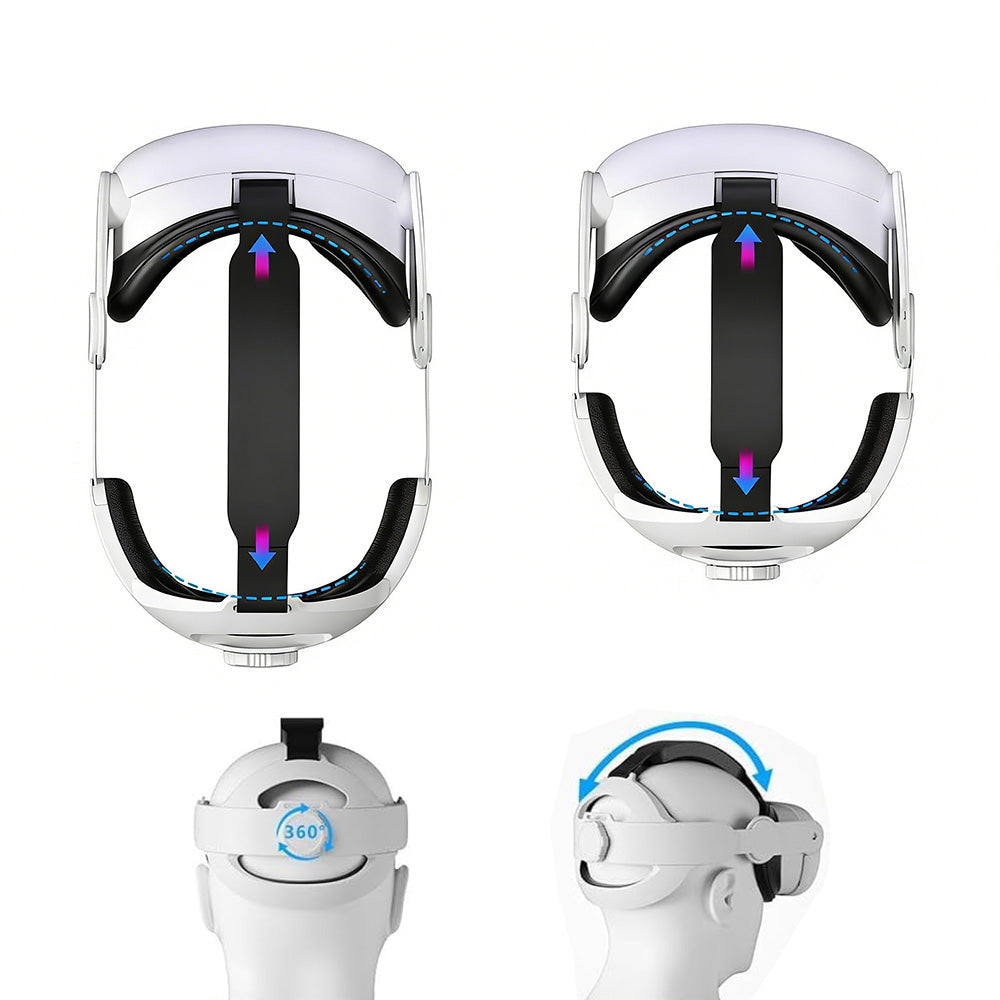 Head Strap for Meta Quest 3 Quest 2 Quest 3s Elite Strap VR Headset Strap