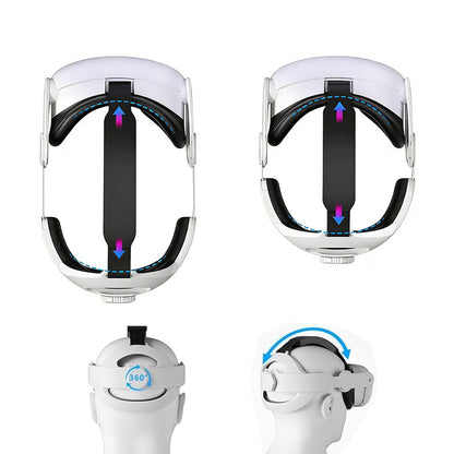 Head Strap for Meta Quest 3 Quest 2 Quest 3s Elite Strap VR Headset Strap