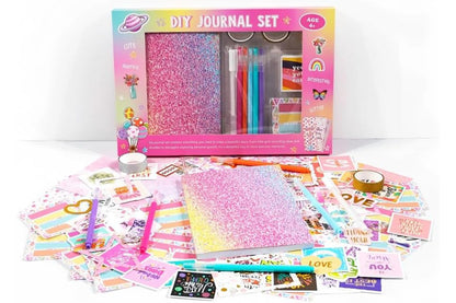 DIY Journal Kit for Girls Age 6 Journaling Art Crafts Kit Scrapbook Diary-Blue