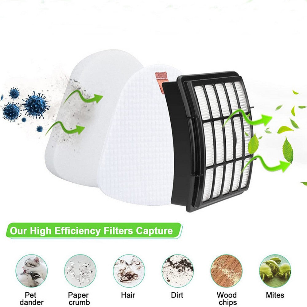 6Pcs Set Filters for Shark Vacuum Navigator Lift Away Filter Replacement ZU503AMZ