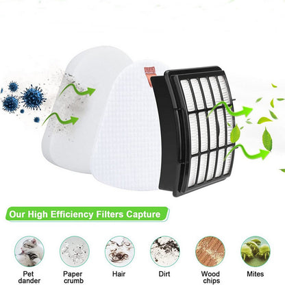 6Pcs Set Filters for Shark Vacuum Navigator Lift Away Filter Replacement ZU503AMZ