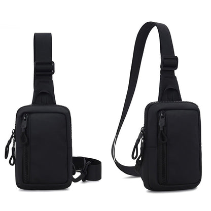 Small Crossbody Bag for Men Women Mini Sling Bag Travel Running Phone Daypack Black