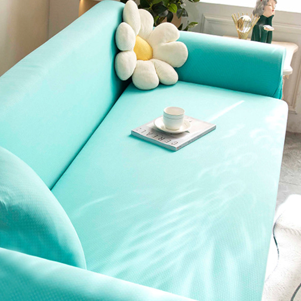 Summer Cooling Stretch Sofa Cover Lounge Slipcover Protector Couch Cover Cyan