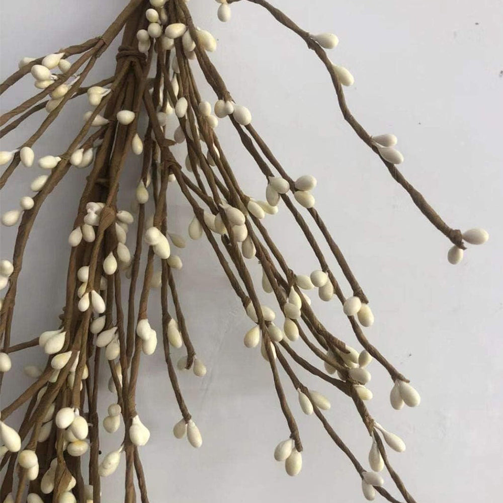 100 PCS Realistic Artificial Willow Stems -White