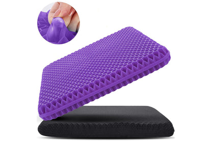 Gel Seat Cushion Double Layer Gel Honeycomb Seat Comfort Support Cushion