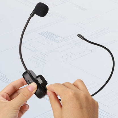 6.5mm Jack Wireless Microphone 2 In 1 Voice Amplifier Speaker Headset