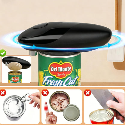One Touch Electric Can Opener Fits All Can Sizes