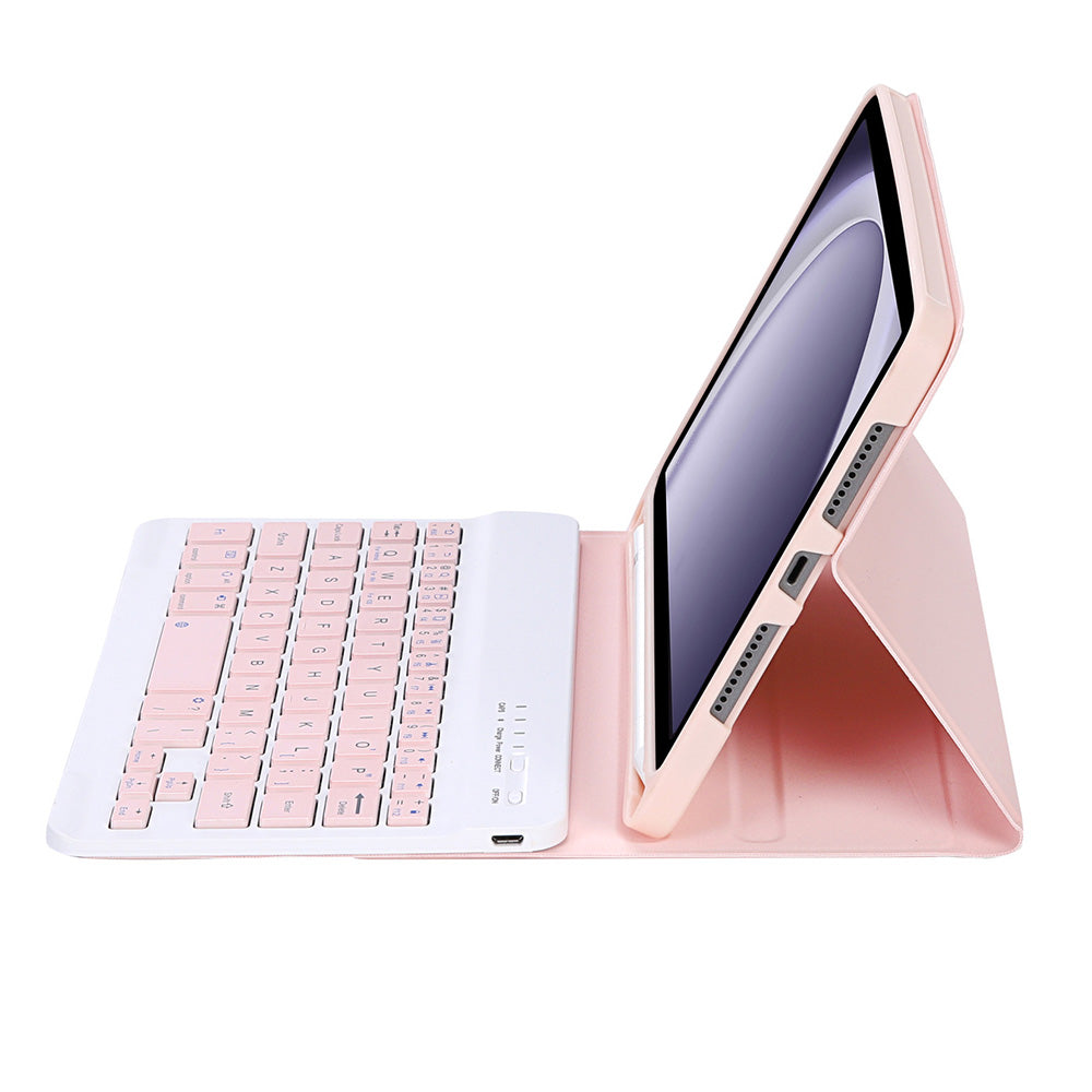 Bluetooth Keyboard with Case Cover for Samsung Galaxy Tablet Pink