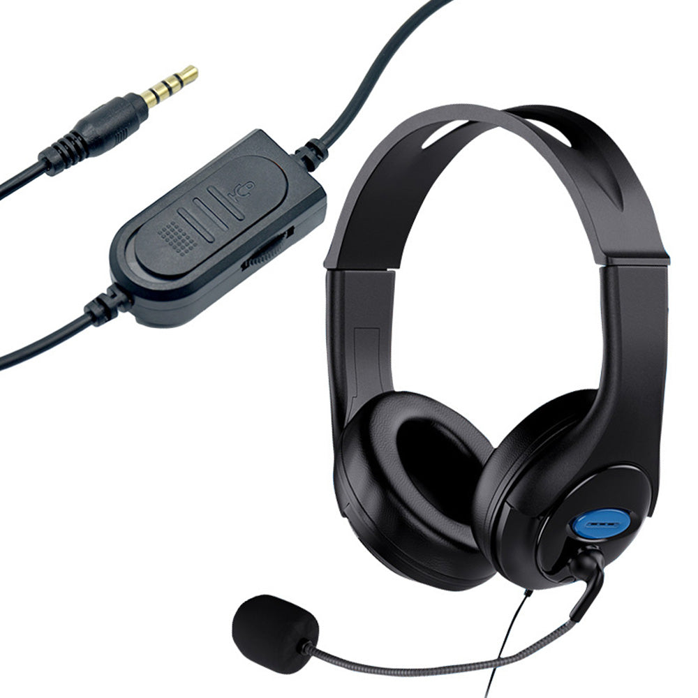 Over Ear Stereo Headset with Microphone Wired Gaming Headphones