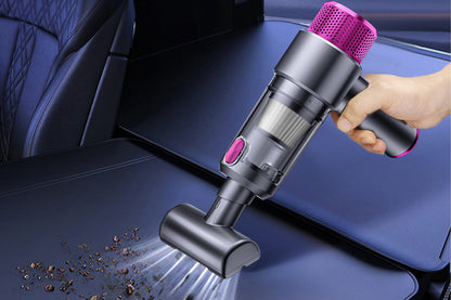 4-in-1 Handheld Car Vacuum Cleaner Cordless 6500PA Mini Air Duster with LED Light for Home Office