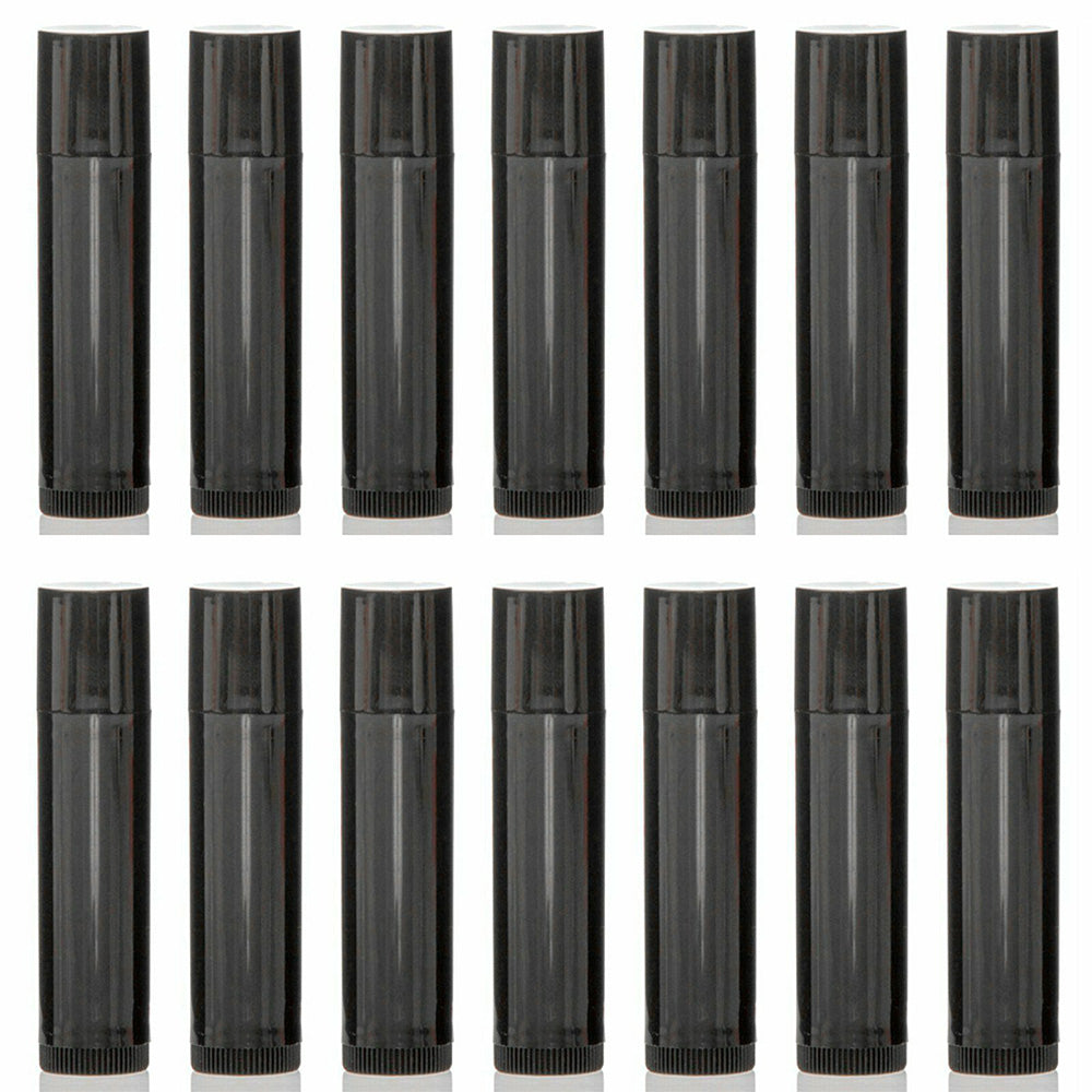 100 PCS  5g Twist Up Plastic Lipstick Containers -Black