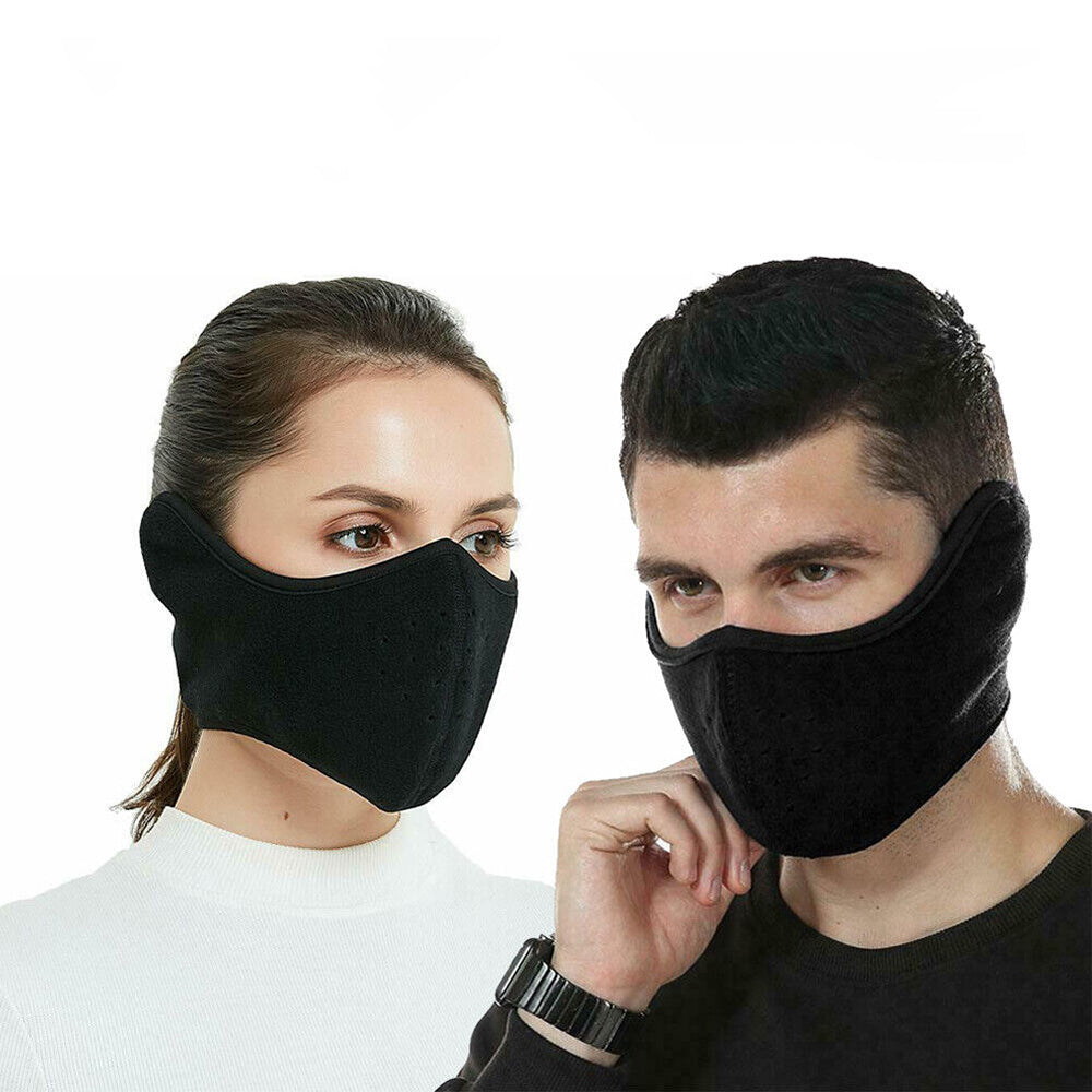 2Pcs Balaclava Winter Ski Mask Windproof Dual-Side Wearable Thermal Fleece Face Mask for Outdoor Sports
