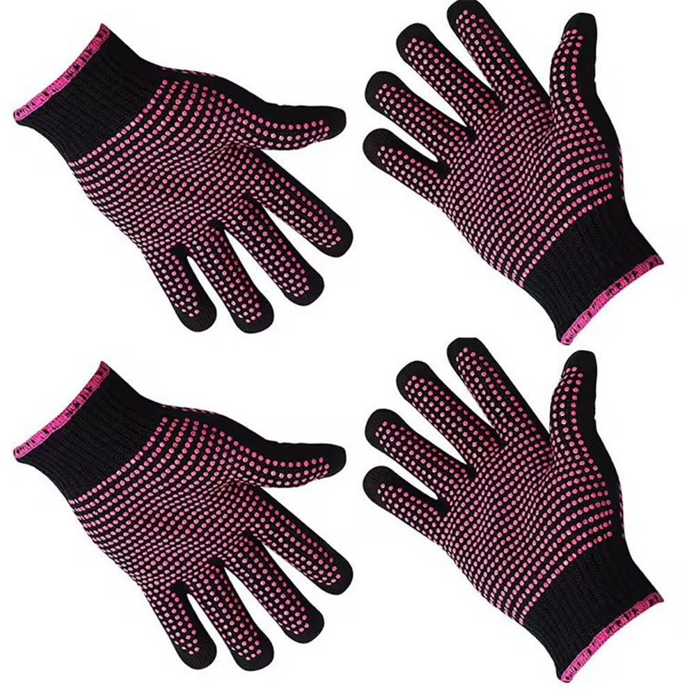 2 Piece Heat-Resistant Styling Gloves for Curling Irons