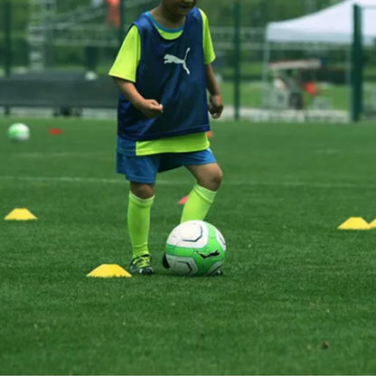 50Pcs Soccer Cones with Storage Bags and Brackets Sports Training Marker Discs