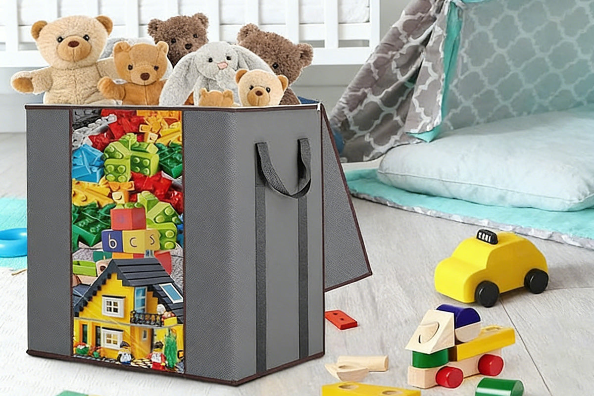 120L Foldable Blanket Moving Storage Bag - Grey