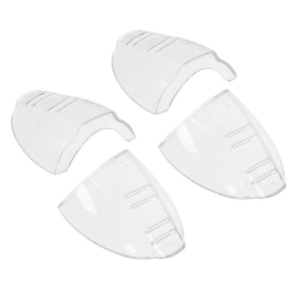 4-Pack Clear Side Shields Flexible Universal Eye Protection for Glasses