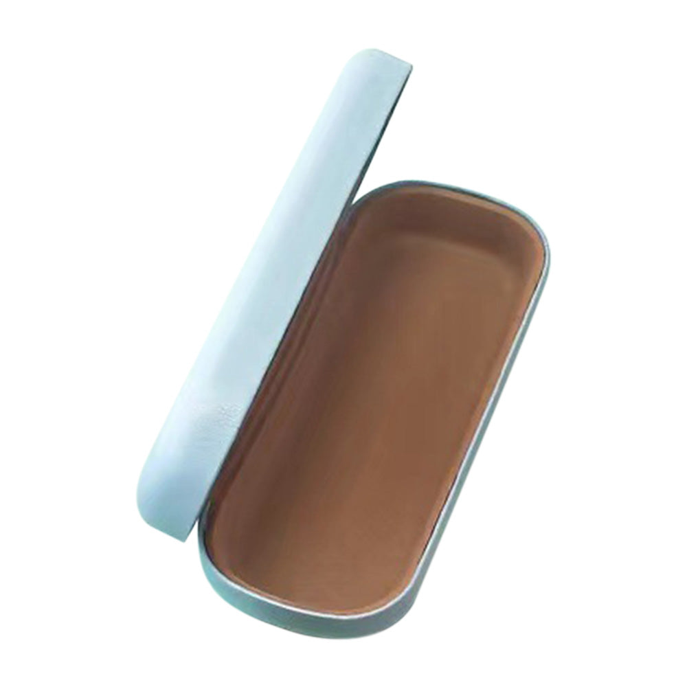 Unisex Hard Shell Glasses Case ââ‚?PU Leather Travel Sunglasses Box Blue