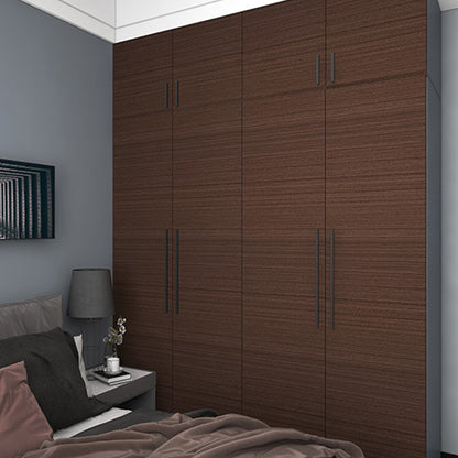Wood Grain Wallpaper Self Adhesive Decor Wall Paper for Cabinet Drawer Shelf Liner Easy to Clean -Red